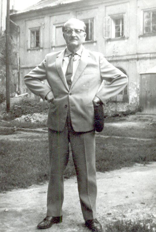 Ryszard Siwiec na zamku w Przemyślu, wiosna 1968 r.
