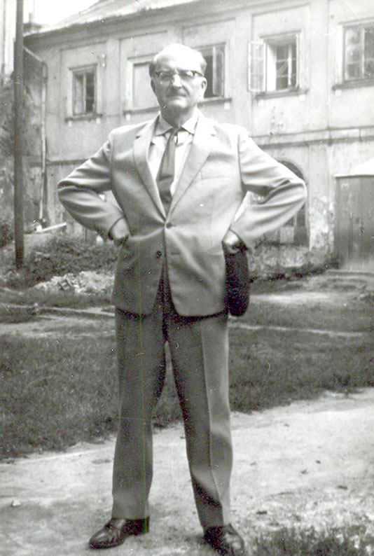 Ryszard Siwiec in the castle in Przemyśl, spring 1968