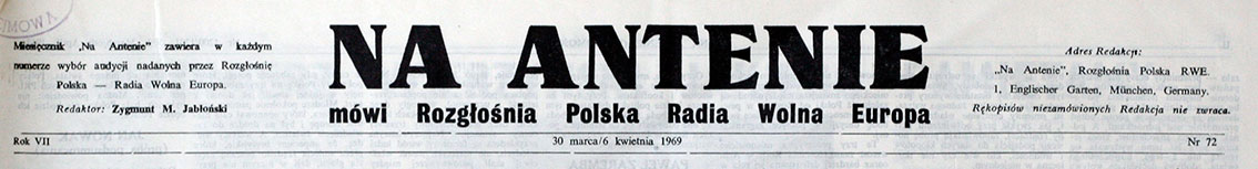 Masthead “Na Antenie”