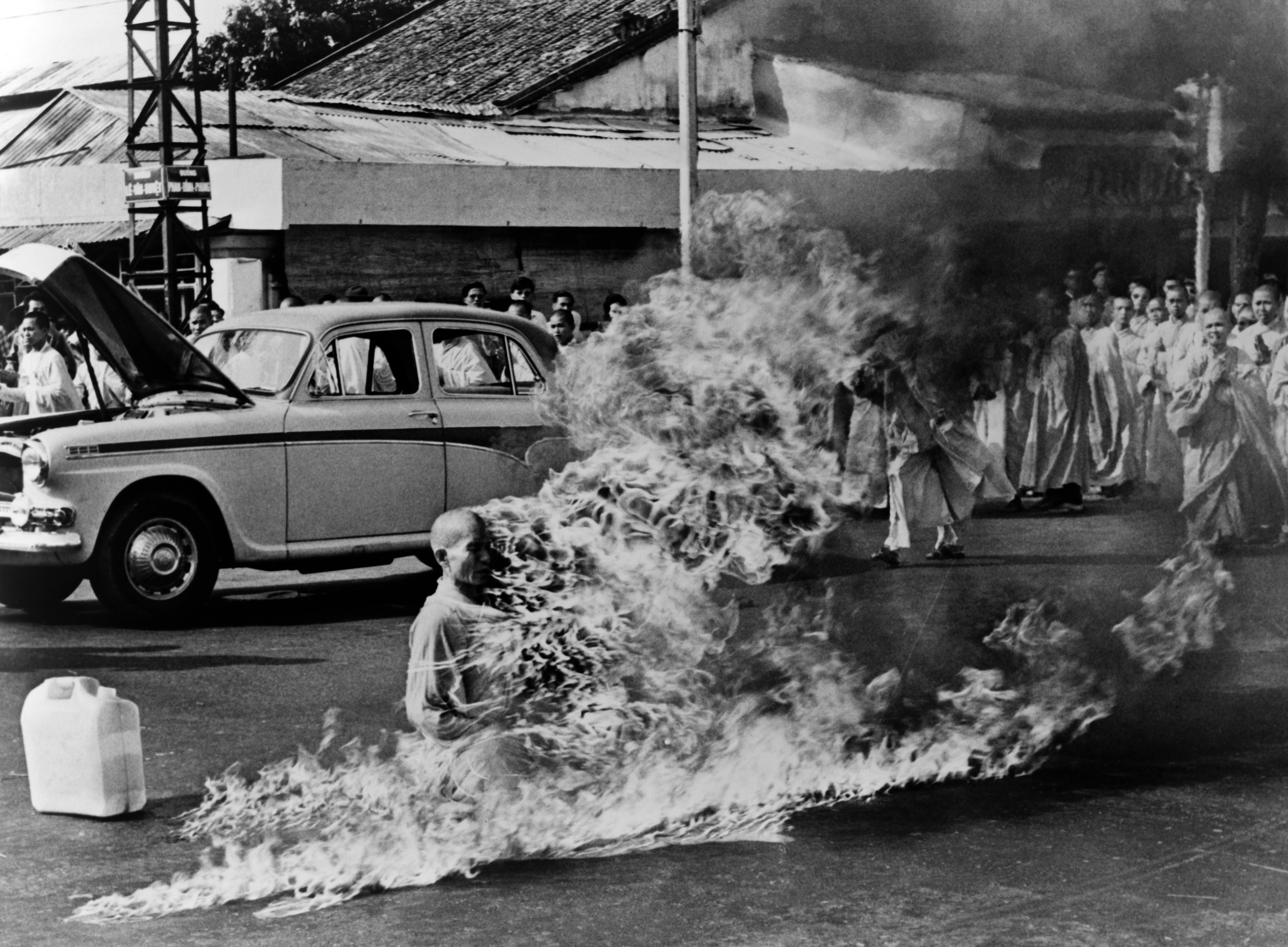 The act of self-immolation by a Buddhist monk Thich Quang Duc